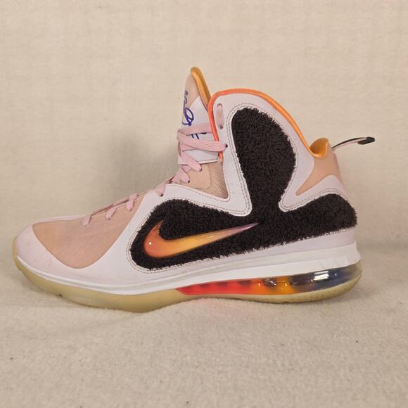 Nike Lebron James IX 9 King of LA Regal Pink Men's 11 Velvet Brown Basketball - Picture 1 of 13